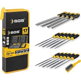 Resim Sgs 1355 17 Parça Eğe Seti Çantalı 