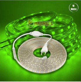 Resim 10 Metre Yeşil Işık Hortum Şerit Led Dış Ortam Aydınlatma 220v Fişli Sb-6539 