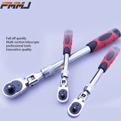 Resim 1/4 3/8 1/2 Teleskopik Başlıklı Ratchet Anahtar 72 Dişli Krom Vanadyum Çelik Teleskopik Başlıklı Ratchet Anahtar, Otomatik Hızlı Çıkarma Anahtarı 