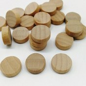 Resim 25 Adet DIY Ahşap Küçük Yuvarlak (15*4mm) Orijinal Ahşap Parça Çeşitli Ahşap Parça El Sanatları Çiçek Ahşap Parça 