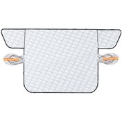 Resim Honmex Oto Kış Ön Cam Kar/yağmur Koruyucu, Manyetik Tutuculu Güneş Engeli, Isı Yalıtımı Ve Isıtma Önleyici Örtü 225x120cm 