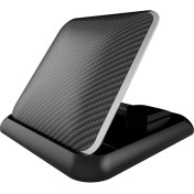 Resim ZSZH Araba Karbon Fiber Doku Silikon Cep Telefonu Tutucu 3.5-6.8 Inç Cep Telefonu Için-Siyah (Yurt Dışından) 