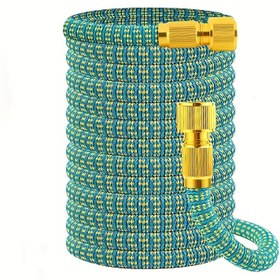 Resim Garden Hose, Brass Connectors ile Genişletilebilir Bahçe Hortumu, Durable TPE İç Tüp, Yüksek Basınçlı Araba Yıkama, Çim ve Bahçe Sulama, Rahat ve Uzun Ömürlü, Bahçe için Hortum 