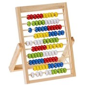Resim feifei Sunman Ahşap Ayaklı Abaküs -Ürün ölçüleri 20 x 16 x 1,5 cm 