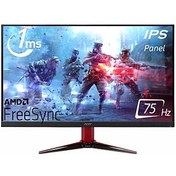 Resim Acer 23.8 VG240YBMIIX FHD IPS Led AMD Freesync 1MS 75HZ 250 Nits (2xHDMI,VGA)MM Çerçevesiz Gaming Siyah Monitör 