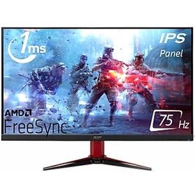 Resim Acer 23.8 VG240YBMIIX FHD IPS Led AMD Freesync 1MS 75HZ 250 Nits (2xHDMI,VGA)MM Çerçevesiz Gaming Siyah Monitör 