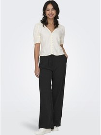 Resim Only Onltızana Cotton Loose Pants Wvn 15319090 Siyah 001 