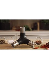 Resim Adhoc Mp440 Giant Mıknatıslı 4ü 1 Arada Değirmen Seti Gri - Siyah 