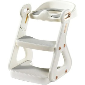 Resim Merdivenli Tuvalet Oturağı,Pamuk Prenses,Yumuşak Minderli, Güvenli ve Ergonomik Tasarım 