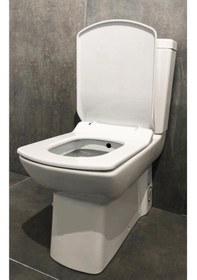 Resim Creavit Lara Duvara Sıfır Klozet + Yavaş Kapanır Kapak + İç Takım Set 