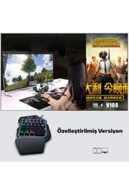 Resim Ally Mobile Hxsj V100 A869 Gaming 7200 Dpı 7 Rgb Işıklı Oyuncu Klavye Oyuncu Mouse Siyah 