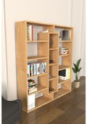 Resim Kiola 14 Bölmeli Dekoratif Açık Tasarım Kitaplık Modern Kitaplık Rivoli 