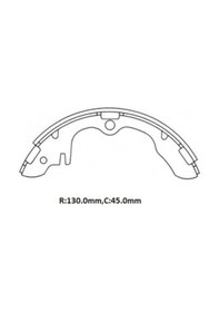 Resim Kıa Ceres Kamyonet 90/00 Ön/arka Fren Pabucu 2.2cc 130x45 Daıwa - Fren Ve Ekipmanları 