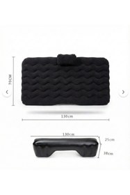 Resim CALIBURN Araç İçi Şişme Yatak - Soğuk Geçirmez Kamp Matı + 2 Yastık+ Pompa (135x88 cm, Gri) 