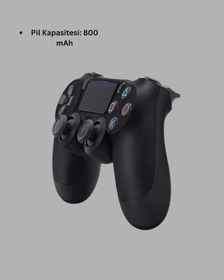 Resim Kablosuz Ps4 Oyun Kolu Çift Titreşimli Motor Uzun Pil Ömrü Ve Hassas Kontrol 