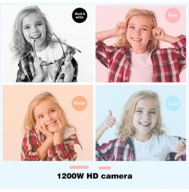 Resim AteşTech Çocuk Fotoğraf Makinesi X900 Hd Selfie Kamera + 8gb Hafıza Kartı 