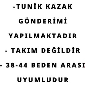 Resim FATELLA Kadın Salaş Model Kolu Desenli Tesettür Kahverengi Triko Tunik 