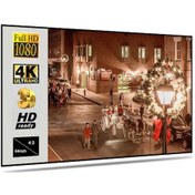 Resim Tenfowee Taşınabilir Katlanır Projeksiyon Perdesi - 84 İnç 4:3 Ev Sinema Ekranı 