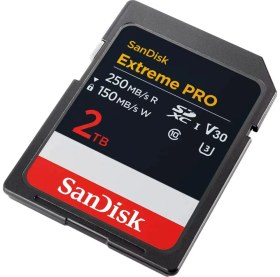 Resim Sandisk Extreme Pro 2tb 250/150MB/S Sdxc V30 Uhs-I U3 Hafıza Kartı SDSDXXD-2T00-GN4IN 