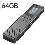 Resim K66 Ses Kaydedici: 64gb Hafıza, 288 Saat Kayıt, 20 Saat Pil, Wav/mp3 Desteği, Pil Gücü Artırılmış 