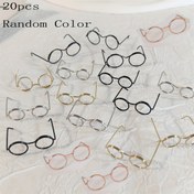 Resim 20 adet Mini Gözlük Çerçevesi - El Sanatları ve Fotoğrafçılık için DIY Metal Gözlük, Çeşitli Renkler, Sağlam Çelik Tel Tasarımı, El Yapımı Projeler ve Yaratıcı Süslemeler için Mükemmel, DIY El Sanatları | Eğlenceli Tasarım | Dayanıklı Metal Çerçeveler, Gözlük Aksesuarları 