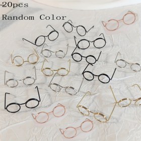 Resim 20 adet Mini Gözlük Çerçevesi - El Sanatları ve Fotoğrafçılık için DIY Metal Gözlük, Çeşitli Renkler, Sağlam Çelik Tel Tasarımı, El Yapımı Projeler ve Yaratıcı Süslemeler için Mükemmel, DIY El Sanatları | Eğlenceli Tasarım | Dayanıklı Metal Çerçeveler, Gözlük Aksesuarları 