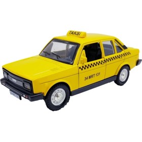 Resim Can Oyuncak Çekbırak 1:32 Metal Murat 131 Model Araç Sarı Taksi 
