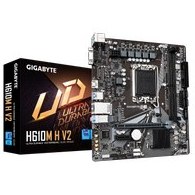 Resim GIGABYTE H610M H V2 rev.1.0, 5600MHz, 2xDDR5, M.2, D-SUB, HDMI, 12-13.Nesil, LGA1700 Soket, Anakart 