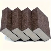 Resim 2/4/6 adet Kum Blok Sünger Kaba/Orta/İnce/Süper İnce Islak ve Kuru Taşlama Çift Kullanımlı Taşlama Pedi, Yıkanabilir ve Tekrar Kullanılabilir, Ahşap İşçiliği Mobilya Taşlama, Primer Parlatma, Metal Duvar Yüksek Yoğunluklu Pas Giderme Süngeri için Uygun 