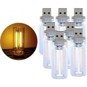 Resim Trendooze Turcoshop11 7'li Usb Sarı Dokunmatik İçi Led Lamba 