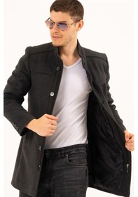 Resim Plt8369 Dewberry Palto-Düz Antrasit-Düz Antrasit 