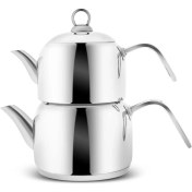 Resim Mena Rise Midi Metal Çaydanlık Takımı 