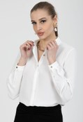 Resim PERA MODA Önü Kısa Arkası Uzun Jessica Gömlek 