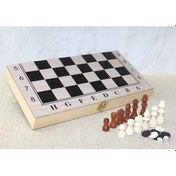 Resim Ahşap Kutulu Satranç Tavla Seti Model 2 