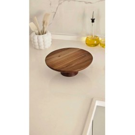 Resim Feyza Design Ahşap Kek ve Sunum Standı, Şık ve Çok Amaçlı Sunum Platformu 