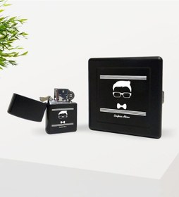 Resim Kişiye Özel Yakışıklı Babam Tasarımlı Siyah Metal Sigara Tabakası N11.2047 
