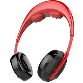 Resim Usb Yapraksız Asma Boyun Vantilatörü Şarj Edilebilir Masaj Vantilatörü 9281 Kırmızı 