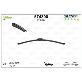 Resim VALEO 574300 Silecek Supurgesi X / Trem Arka 335Mm Flat / Blade ( Volkswagen : Golf V / Polo IV 03-- ) 335/33 1K9955427 6Q6955425A (WN845495) 