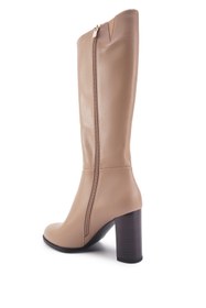 Resim Nine West OVETTA 3PR Krem Kadın Topuklu Çizme 