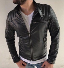 Resim Oliggopol Erkek Deri Ceket Model 2019 New Season.Vol.33 Siyah 