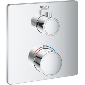 Resim Grohe Grohtherm Termostatik Banyo Duş Bataryası 2 çıkışlı divertörlü- 24079000 