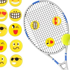 Resim 10 adet Silikon Tenis Şok Emicileri - Sevimli Yuvarlak Kauçuk Raket Tutucuları, Tenis Sevgilileri için Kolumu Azaltan Darbe, Tenis Ekipman Aksesuarları | Canlı Tenis Ekipmanı | Silikon Tutucu Malzeme, Tenis Aksesuarları 