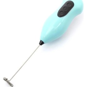 Resim Pilli Mini Mixer Kahve Süt Köpürtücü Karıştırıcı Cappucci 