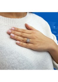 Resim Lova 0,21 Karat Baget Pırlanta Perçin Yüzük - 1010352 