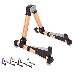 Resim HBK M-40 Taşınabilir Renkli Gitar Sehpası | Ukulele ve Gitar İçin Uygun Kompakt Katlanabilir Yapı ve Dikkat Çekici Renk Seçenekleri 