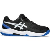 Resim Asics GEL-DEDICATE 8 GS Siyah Boys Gs Tenis Ayakkabısı 1044A077-002 Siyah 