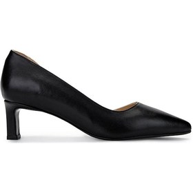 Resim Tamer Tanca Kadın Hakiki Deri Siyah Topuklu Ayakkabı 492 56251 Bn Ayk Y25 Sıyah Siyah 