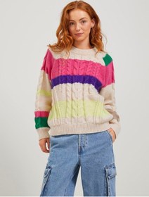 Resim Jjxx Bisiklet Yaka Kemik Kadın Kazak 12246501 Kemik 