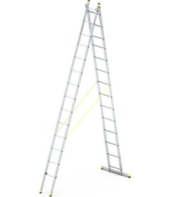 Resim - Skybest 2x14 Basamaklı İki Parçalı Çok Amaçlı Alüminyum Merdiven 