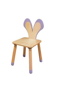 Resim Woodnjoy Wood & Joy Doğal Ahşap Renkli Çocuk Sandalye Fare 